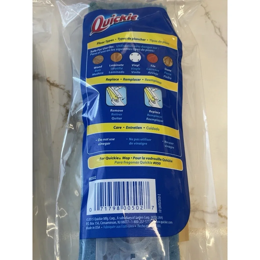 Quickie Super Squeeze‎ Mop Refills Fits #050 Lot of 2 Dual Sponge Sealed New